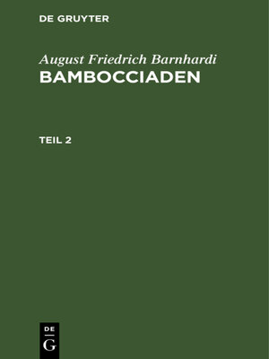 cover image of August Friedrich Barnhardi